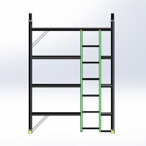 4-Rung Ladder Frame 1.35 m.